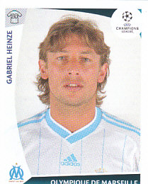 Gabriel Heinze Olympique Marseille samolepka UEFA Champions League 2009/10 #179
